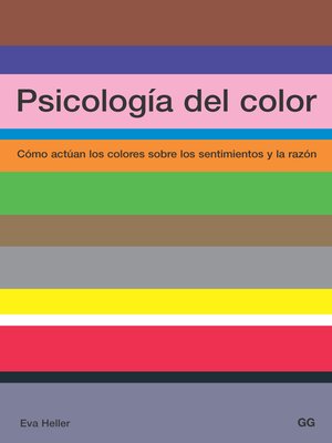 cover image of Psicología del color